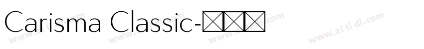 Carisma Classic字体转换